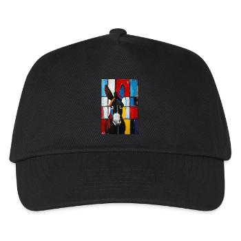 Esel - Kinder Basecap - Schwarz - Vorne