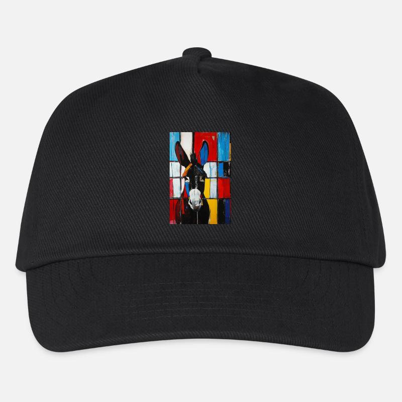 Esel - Kinder Basecap - Schwarz