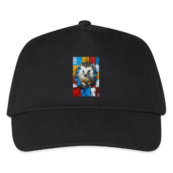Igel - Kinder Basecap - Schwarz - Vorne