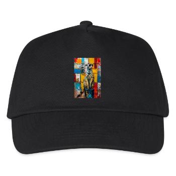 Erdmännchen - Kinder Basecap - Schwarz - Vorne