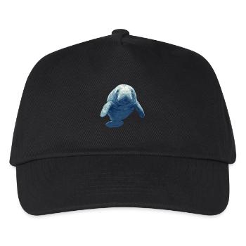 Seekuh Manatees Manatee - Kinder Basecap - Schwarz - Vorne