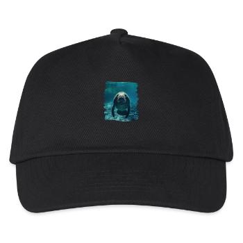 Seekuh Manatees Manatee - Kinder Basecap - Schwarz - Vorne