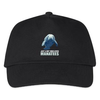 Seekuh Manatees Manatee - Kinder Basecap - Schwarz - Vorne