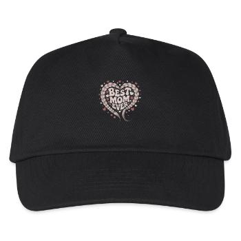 Best Mom Best Mom Ever Heart Love Braid Heart - Kids’ Baseball Cap - black - Front