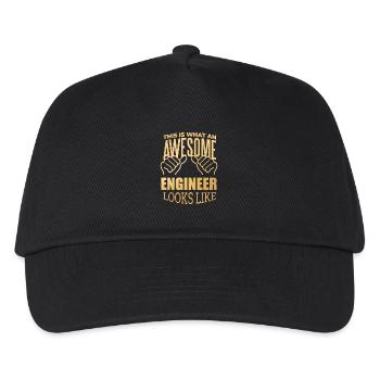 Ingenieur Ingenieur Ingenieur - Kinder Basecap - Schwarz - Vorne