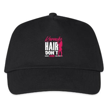 Karaoke Hair Don't Care - Kids’ Baseball Cap - black - Front