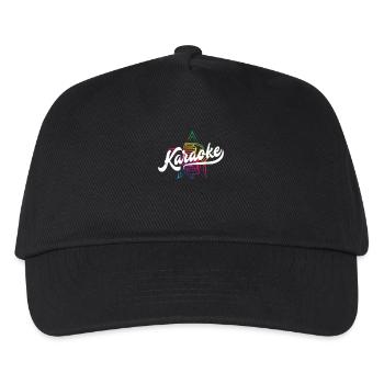 Colorful Karaoke Microphone Design - Kids’ Baseball Cap - black - Front