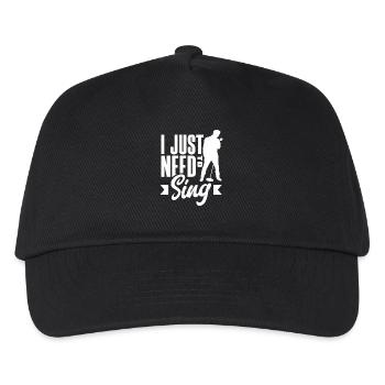 Je n’ai qu’à chanter - Casquette de baseball Enfant - noir - Devant