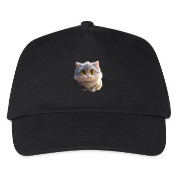 Perserkatze Perser Katze Persian Cat Süße Katzen - Kinder Basecap - Schwarz - Vorne