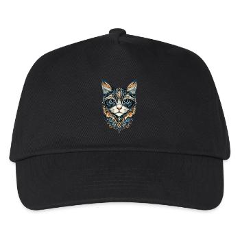Perserkatze Perser Katze Persian Cat Süße Katzen - Kinder Basecap - Schwarz - Vorne