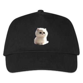 Perserkatze Perser Katze Persian Cat Süße Katzen - Kinder Basecap - Schwarz - Vorne