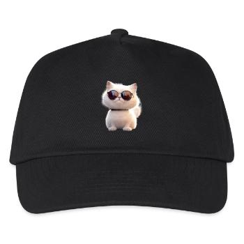 Perserkatze Perser Katze Persian Cat Süße Katzen - Kinder Basecap - Schwarz - Vorne