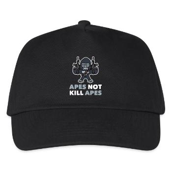 Monkey Chimpanzee Gorilla Apes Not Apes - Kids’ Baseball Cap - black - Front