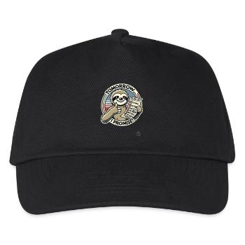 Promised to do nothing, sloth to-do list - Kids’ Baseball Cap - black - Front