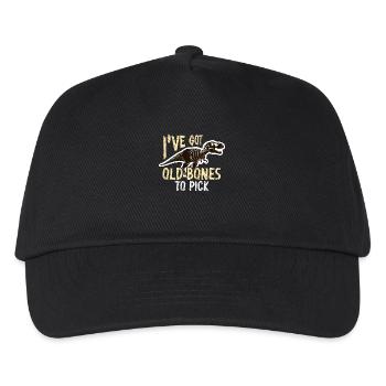 Paleontology I've Got Old Bones To Pick Geologist - Kids’ Baseball Cap - black - Front