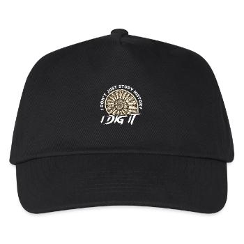 Paleontology I Don't Just Study History Geologist - Kids’ Baseball Cap - black - Front