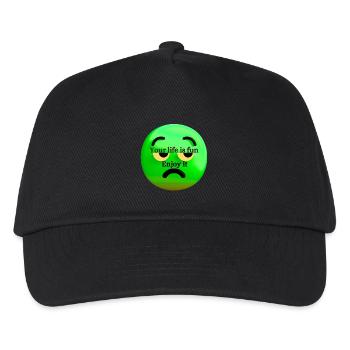 Life is fun - Kids’ Baseball Cap - black - Front
