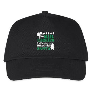 Christmas Mail Carrier Delivering More Packages - Kids’ Baseball Cap - black - Front