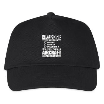 Aircraft Mechanic Relationship Status - Kids’ Baseball Cap - black - Front