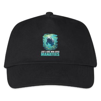 Seekuh Manatees Manatee - Kinder Basecap - Schwarz - Vorne