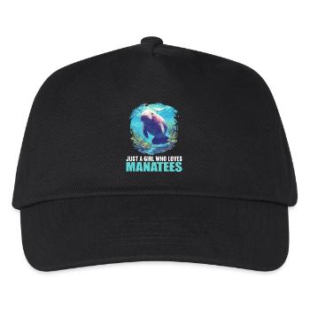 Seekuh Manatees Manatee - Kinder Basecap - Schwarz - Vorne