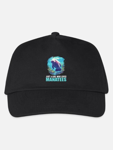 Seekuh Manatees Manatee - Kinder Basecap - Schwarz