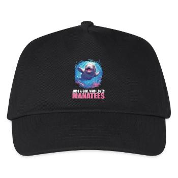 Seekuh Manatees Manatee - Kinder Basecap - Schwarz - Vorne