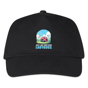 Ladybug Marienkäfer - Kids’ Baseball Cap - black - Front