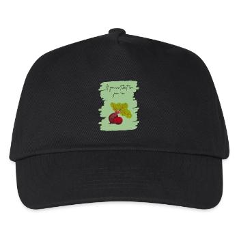 If You Can’t Beet ’Em, Join ’Em – Funny Veggie Art - Kids’ Baseball Cap - black - Front