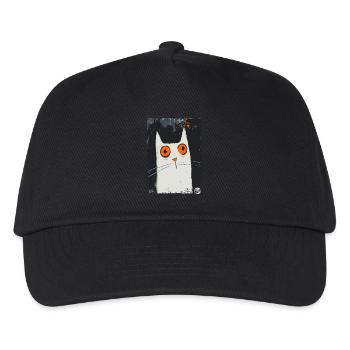The Art of Surprise – A Cat - Kids’ Baseball Cap - black - Front