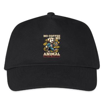 Animal Shelter No Coffee No Dog Owner Coffee Lover - Kids’ Baseball Cap - black - Front