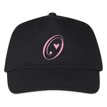 Monogram O Heart Vine - Kids’ Baseball Cap - black - Front