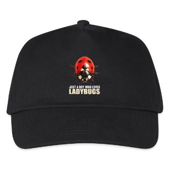 Ladybug Marienkäfer - Kids’ Baseball Cap - black - Front