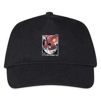 Angriff der Ramen-Stäbchen - Kinder Basecap - Schwarz - Vorne
