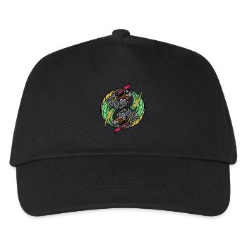 Fantasy RPG Dragons Magic Dungeon - Kinder Basecap - Schwarz - Vorne
