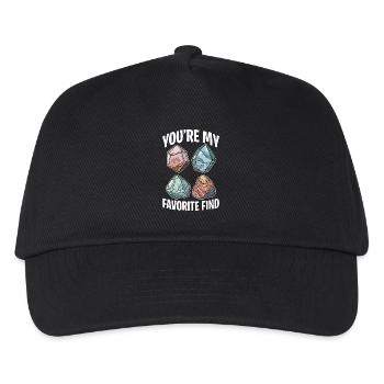 Rockhounding You're My Favorite Find Paleontology - Kids’ Baseball Cap - black - Front