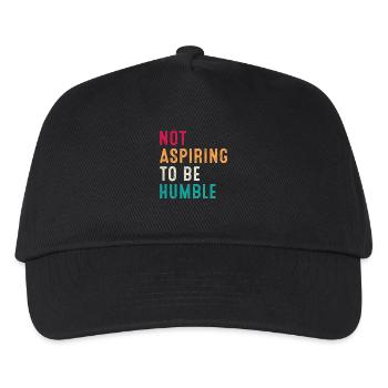 Not Aspiring to Be Humble Retro Vintage - Kids’ Baseball Cap - black - Front