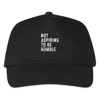 Not Aspiring to Be Humble Kamala Harris Quote - Kids’ Baseball Cap - black - Front