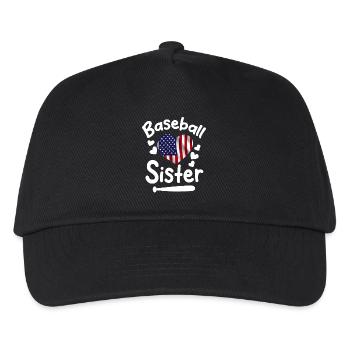 Baseball Sports Joueur de baseball Lanceur Receveur États-Unis - Casquette de baseball Enfant - noir - Devant