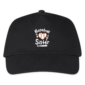 Baseball Sports Joueur de baseball Lanceur Receveur États-Unis - Casquette de baseball Enfant - noir - Devant
