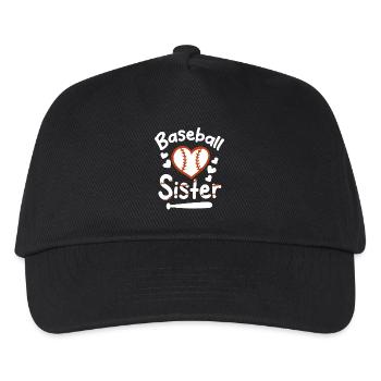 Baseball Sports Joueur de baseball Lanceur Receveur États-Unis - Casquette de baseball Enfant - noir - Devant