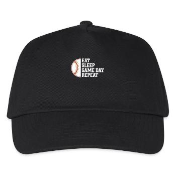 Baseball Sports Joueur de baseball Lanceur Receveur États-Unis - Casquette de baseball Enfant - noir - Devant