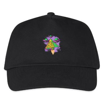 UFO-Pyramide Ägyptische Mythologie - Kinder Basecap - Schwarz - Vorne
