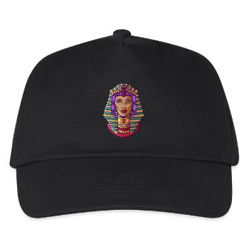 Hieroglyphen Kleopatra Ägyptische Mythologie - Kinder Basecap - Schwarz - Vorne