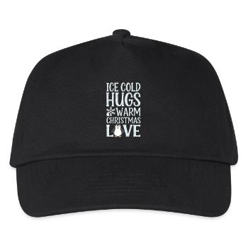 Penguin Christmas Cold Hugs Warmth - Kids’ Baseball Cap - black - Front
