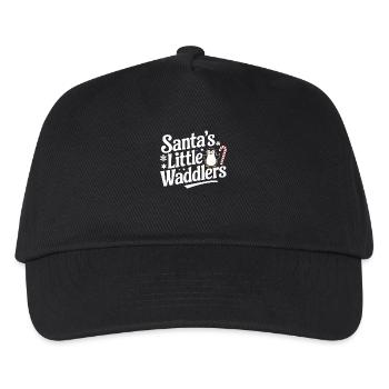 Santa's Little Watschel Christmas Penguin - Kids’ Baseball Cap - black - Front