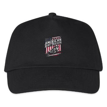 American flat track biker - Kids’ Baseball Cap - black - Front