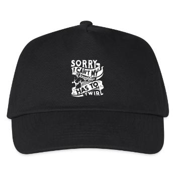 My Daughter Has To Baton Twirling - Kids’ Baseball Cap - black - Front