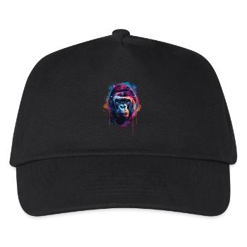 Gorilla - Kinder Basecap - Schwarz - Vorne