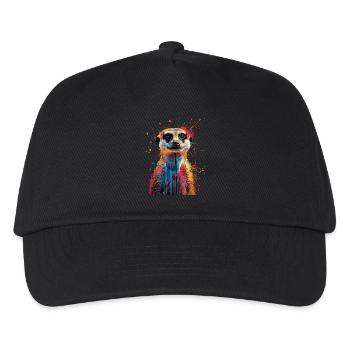 Erdmännchen - Kinder Basecap - Schwarz - Vorne